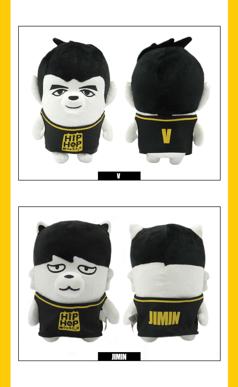 bts hip hop monster plush